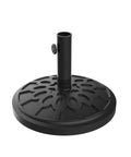 Heavy Duty 19 Pound Outdoor Umbrella Base Stand For Patio Tables And Tilt Freestanding Umbrellas, black decorative design