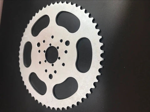High Performance 56 Tooth Chain Sprocket With Three Hole Six Hole Nine Pattern For 415 And 415H Chain On Gas Motorized Bicycle Fits Rear Hub Adapter And Installation Kit 228mm Long 4mm Thick 37mm Center Bore