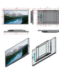 32 Inch Wall Mount Digital Signage Display With Straight Up Sharp 2K Feed And A Slim Frameless Body built for wall mounting and setup.