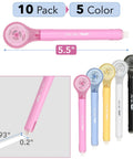 Correction Tape Pen Set 10 Pack With 0.2 Inch Tape Width And 293 Inch Length Bright Colors Must Have Pen Style Applicators