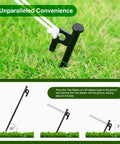 Heavy Duty Tree Stakes And Ground Anchor Kit For Young Trees Weatherproof Support System 60-degree installation guide on grass.