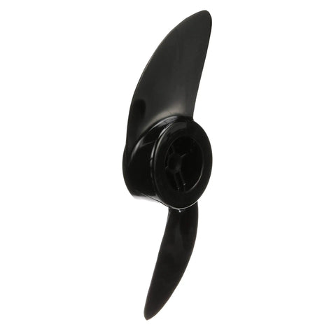 Beefed Up 2 Blade Power Prop For Trolling Motors 3 Inch Hub Weedless Design With Shallow Water Option Includes Prop Pin And Nut Black Finish 
