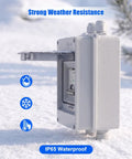 Heavy Duty 100 Amp Dc Circuit Breaker 1000 Volt Ip65 Waterproof Rock Solid Overcurrent Protection Switch Mcb for snowy weather conditions.
