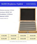 Hardcore Alloy Steel Parallel Blocks Set For CNC Milling Router Tables Heavy Duty Gauge Spacers Eight Precision Pairs in wooden box.