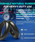 Heavy Duty Inner Tube For 4.80/4.00-8 Tires With TR-13 Straight Valve in natural rubber, ideal for yard equipment