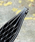 Close-up of Top Notch Japanese Wood Rasp With Double Sided Grit, showcasing the heavy duty steel blade's non-clogging design.