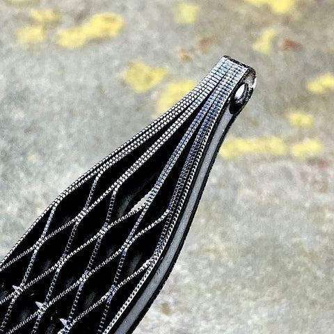 Close-up of Top Notch Japanese Wood Rasp With Double Sided Grit, showcasing the heavy duty steel blade's non-clogging design.