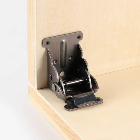 Workhorse Heavy Duty Foldable Support Brackets 8 Pack, Rust Proof Copper Steel Hinges With Hardware, self locking hinge on wood
