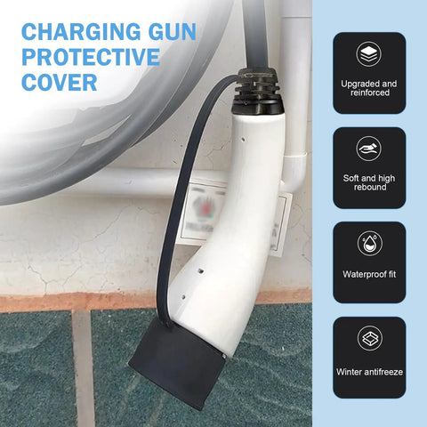 Tesla EV Charger Port Cover Waterproof Soft Silicone Dust Cap With Step Design For Easy On Off Charge Port Protector For North