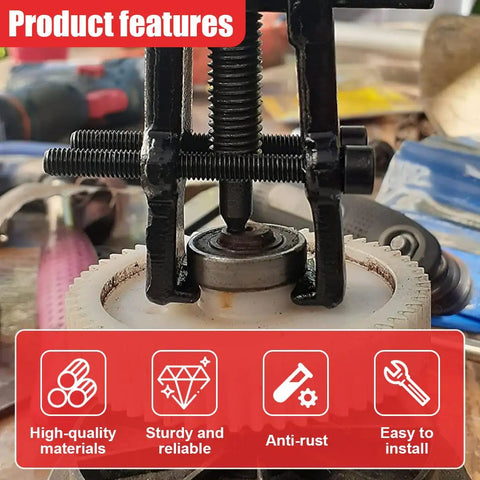 Two Jaw Gear Puller 2 Inch Carbon Steel Adjustable Gear Remover Tool Universal Hand Pump Pulley Puller for Automotive Applications