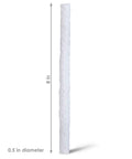 Replacement Fiberglass Wicks For Outdoor Tiki Torches And Lamps Eight Pack Fits Any Outdoor Torch Trim To Fit Wicks Half Inch Diameter By Eight Inch Height Long Lasting Flame Keeps Outdoor Nights Lit, 0.5 inch diameter, 8 inch height, single wick.
