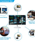 Multi-functional display of 19 Inch White CCTV Monitor With HDMI AV BNC VGA USB And PC Input, Multi Function Security Display, 1440x900 Resolution