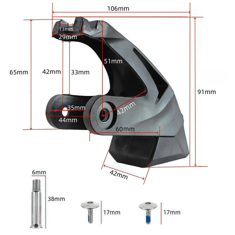 Roller Skate Replacement Brake Pad Set For Adult Inline Skates With 70mm To 80mm Wheels Non Slip Safety Brake Block dimensions