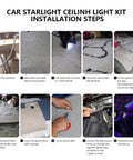 Car And Home Starlight Headliner Kit With 16W High Power RGBW Fiber Optic Lights installation steps guide for auto ceiling decor.
