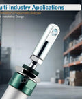 Two Pack Clevis End Fittings For Air Cylinders M6x1 Female Thread I16 Shape Connector 16mm Bore Heavy Duty Alloy Construction Corrosion Resistant For Industrial Pneumatic Systems, shown installed on a cylinder rod