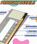 Classroom Desk Nameplates 40 Pack Waterproof Kid Friendly Student Labels With Multiplication Fractions And Percentages Table