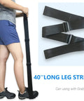 All-In-One Hip Replacement Recovery Kit For Seniors With 7 In 1 Assistive Tools Including Prime-Grabber Reacher, Sock Aid, 2-In-1 Shoehorn Dressing Stick, Leg Lifter, Back Scratcher, Bath Loofah. 40-inch nylon leg lifter strap for hip recovery