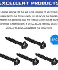 Heavy Duty Steel Air Filter Box Housing Screws That Keep Your Rig Runnin Smooth And True For Jeep Gm Chrysler Dodge Chevy Pontiac Replacement Engine Cover Fasteners 5 Pack, black screws.