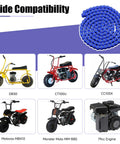 Wide compatibility chart with 35 Chain With Chain Breaker For Mini Bikes And Go Karts 140 Links Heavy Duty Chain for various models.
