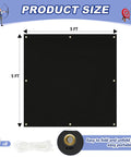Heavy Duty Archery Backstop Netting With Rope And Hooks For Backyard Shooting 5 By 5 Ft 2 Mm Thick Black Durable Net