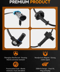 Heavy Duty Abs Wheel Speed Sensor For Chevrolet Silverado 1500 Avalanche Suburban 1500 2007 To 2013 showing connectors and seals for durability.