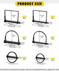 12 Piece Safety Coupler Pin Kit With 3 Pin Types Square Shaft Locking Pins D Shape Pins And Round Pins Carbon Steel Black Finish Built Tough For Farm Lawn Garden Attachments size chart