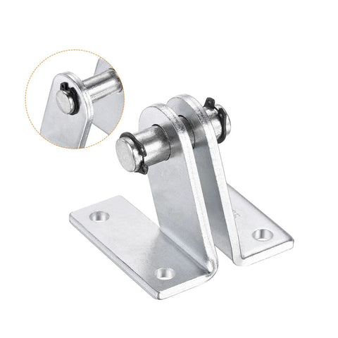 Two Pack 75x56mm Air Cylinder Rod Clevis Mounting Bracket Rear Pivot For Pneumatic Systems Durable Low Carbon Steel 6mm Hole 75x56mm Size Silver Built To Last, silver clevis bracket