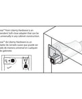 Premium Soft Close Cabinet Door Dampers 5 Pack With Nickel Plated Adjustable Hinge Buffers mounted in cabinet construction.