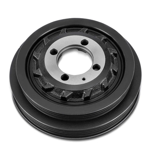 Engine Harmonic Balancer Crankshaft Pulley For Hyundai Santa Fe 2001 2004, Sonata 1999 2005, Kia Magentis 2001 2004, Optima 2001 2006 2.4L DOHC L4 Replacement 2312438200 Durable Easy Install Plug N Play Ready