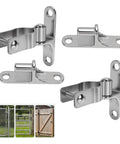 Heavy Duty Gate Hinges Two Pack For Chain Link And Wood Fences Stainless Steel 304 Five Eighth Inch Pin Wall Mounted Fence Hardware