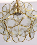 Cherry Blossom Tiffany Style Stained Glass Flower Petals Ceiling Light For Home Decor, 8 Inch Handmade Lampshade close-up