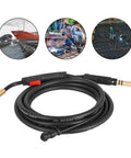 Mig Welding Gun 150A Gas Burner Torch With 4.6M Fixed Cable Stinger Interchangeable Pro Grade for Welding Equipment with Copper Cable