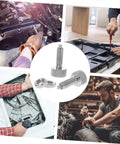 Heavy Duty Stainless Steel Retractable Spring Plunger Locking Pins With Knurled Handle 2 Pack used in various workshop tasks.