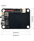 Close-up of Ultra Handy Portable LiPo Battery Module Featuring Usb C Rechargeable 1200 Mah Cell, showing dimensions and ports.