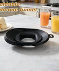 Foldable Anti Splash Flow Hood Silicone Liquid Guide Cover for Slushie Machines on marble countertop