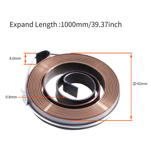 Three Pack Drill Press Return Spring Set For Quill And Feed Return Pro Grade Heavy Duty 1.65 Inch Outer Diameter coiled spring