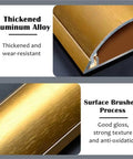 Durable Aluminum Alloy Cable Concealing Cover Kit. Thickened and brushed aluminum surface with wear-resistant texture.