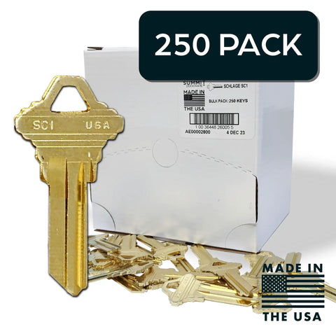 Premium Brass Blank Keys Pack Of 250 Uncut Keys For Home And Pro Use Durable Brass Construction With Smooth Edges Ready For Quick Cutting