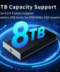 Blazing Fast Portable Nvme Usb4 Type C External Ssd Drive With Rock Solid Aluminum Enclosure showcasing 8TB capacity support.