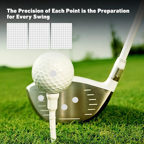 Golf club with reflective stickers, showing 450 Pack White Reflective Golf Stickers One Quarter Inch For Golf Club Labels