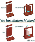 Heavy Duty Hidden Pivot Hinge For Wood Doors Stainless Steel With 360 Degree Rotation Invisible Door Hardware installation methods