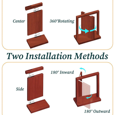 Heavy Duty Hidden Pivot Hinge For Wood Doors Stainless Steel With 360 Degree Rotation Invisible Door Hardware installation methods
