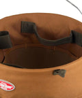 Brown Bucketeer Bucket Tool Organizer with three interior loops for long-handled tools, fits most 5-gallon buckets.