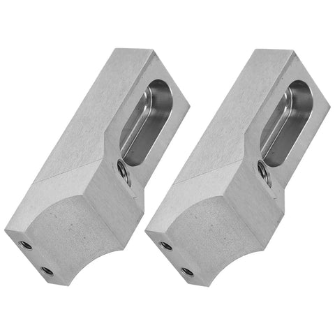 Two Piece S136H Die Steel Low Profile Side Clamp Vise Set With 20mm Height Lateral Clamping Kit, close-up view