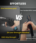 Ergonomic copper welding stinger vs standard holder grip comparison