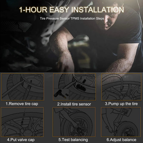 1-hour easy installation guide for Preprogrammed 315 Mhz Tpms Tire Pressure Monitoring System Sensor for Chevrolet Vehicles.