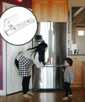 Replaceable Stainless Steel Refrigerator Freezer Door Hinge For Four To Six Door Freezers With 35mm Shaft Length shown in kitchen setting