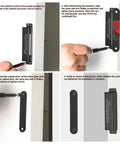 Installation steps of Heavy Duty Magnetic Door Catch 90lb Magnets Stainless Steel for cabinets and drawers.