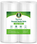 Two Rolls 8 Inch By 50 Foot Vacuum Sealer Bags For Storage, Meal Prep And Sous Vide, BPA Free, Puncture-Resistant, Commercial Grade