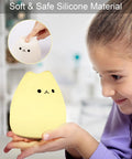 LED Cat Night Light For Kids Battery Powered Silicone Cat Nursery Night Light With 2 Soft Glow Modes portable and cute